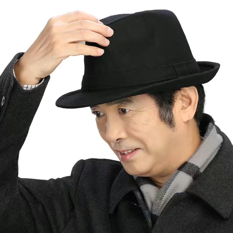 This woolen fabric top hat and dad hat