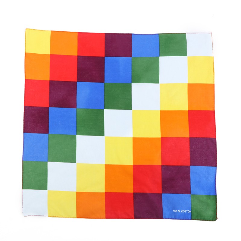 Hao Hao Headscarf Manufacturers Direct For Europe And The United States Men And Women Outdoor Sports Headscarf Hip-Hop All Cotton Rainbow Square Scarf Wholesale Magic Headscarf undefined