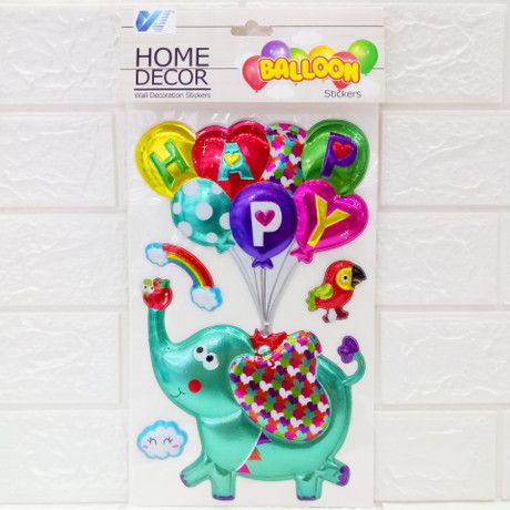 Manufacturers direct sales balloon sticker bubble sticker combination series animal elephant