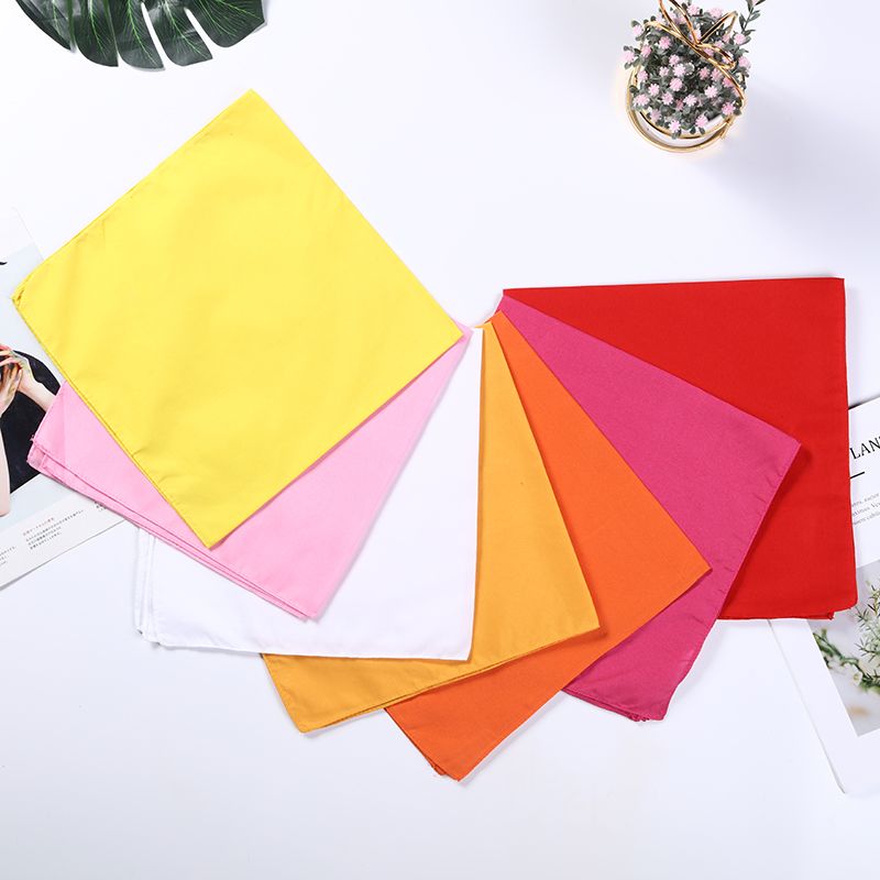 Hao Hao Headscarf Manufacturers Directly For Europe And The United States Men And Women Outdoor Sports Headscarf Hip-Hop Square Wholesale Magic Headscarf Polyester Solid Color Square Application Scenario