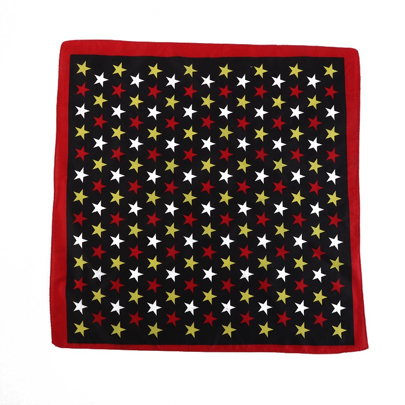 Hao Hao Headscarf Manufacturers Direct For Europe And The United States Men And Women Outdoor Sports Headscarf Hip-Hop Cotton Five-Pointed Star Square Wholesale Magic Headscarf undefined