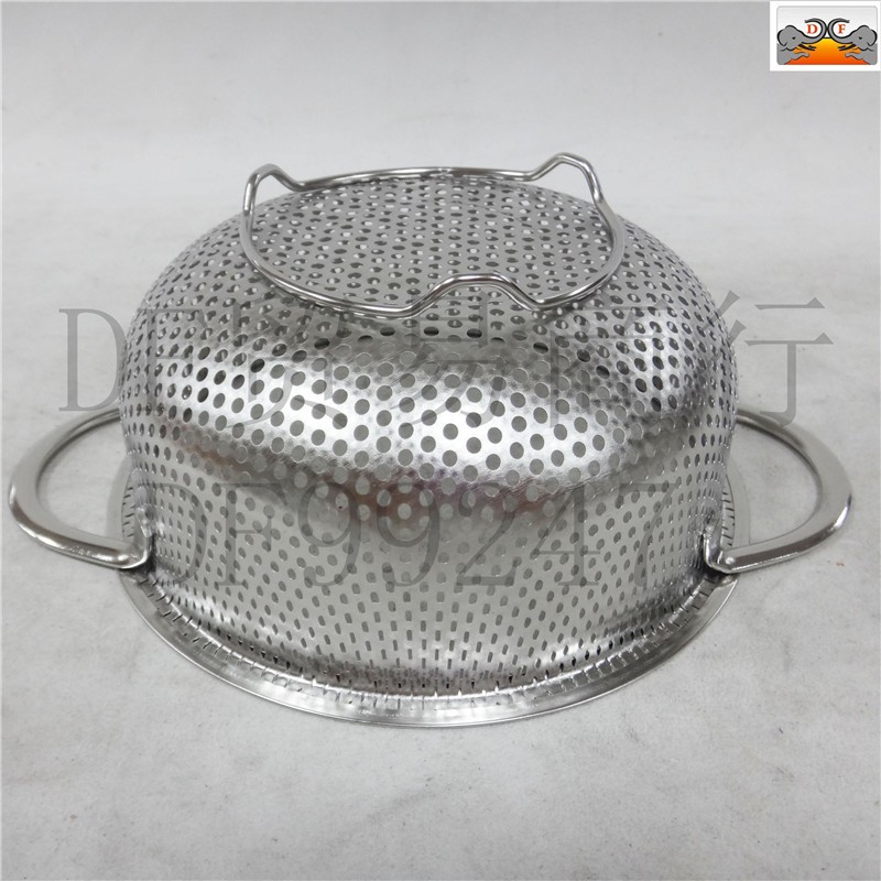 DF99231     双耳密孔多用篮精品不锈钢双耳冲孔篮 家用多尺寸 沥水淘米 果蔬篮DF TRADING HOUSE详情7