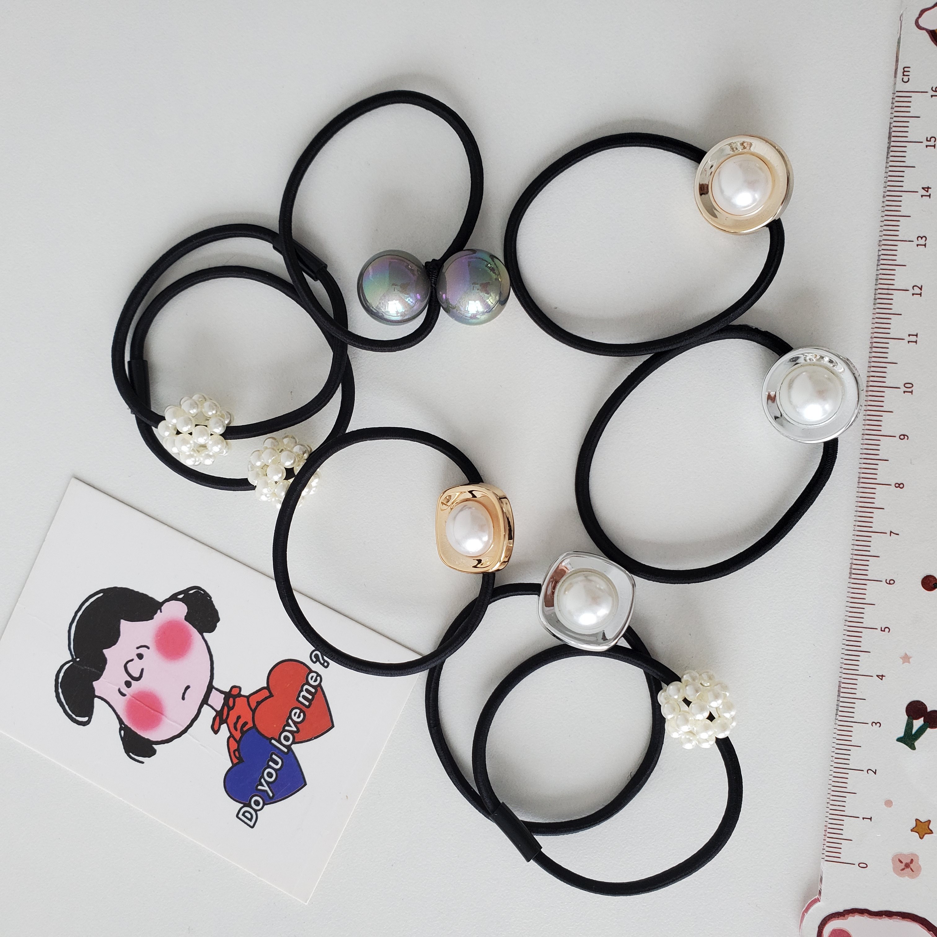 Yiwu's best-selling InS-style Korean-style hair bands and hair accessories for girls and children are sold directly by the manufacturer. A set of 6 pieces detail image 1