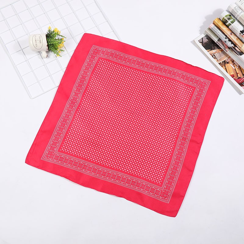 Hao Hao Headscarf Manufacturers Directly For Europe And The United States Men And Women Outdoor Sports Headscarf Hip-Hop Polyester Polka Dot Square Wholesale Magic Headscarf undefined