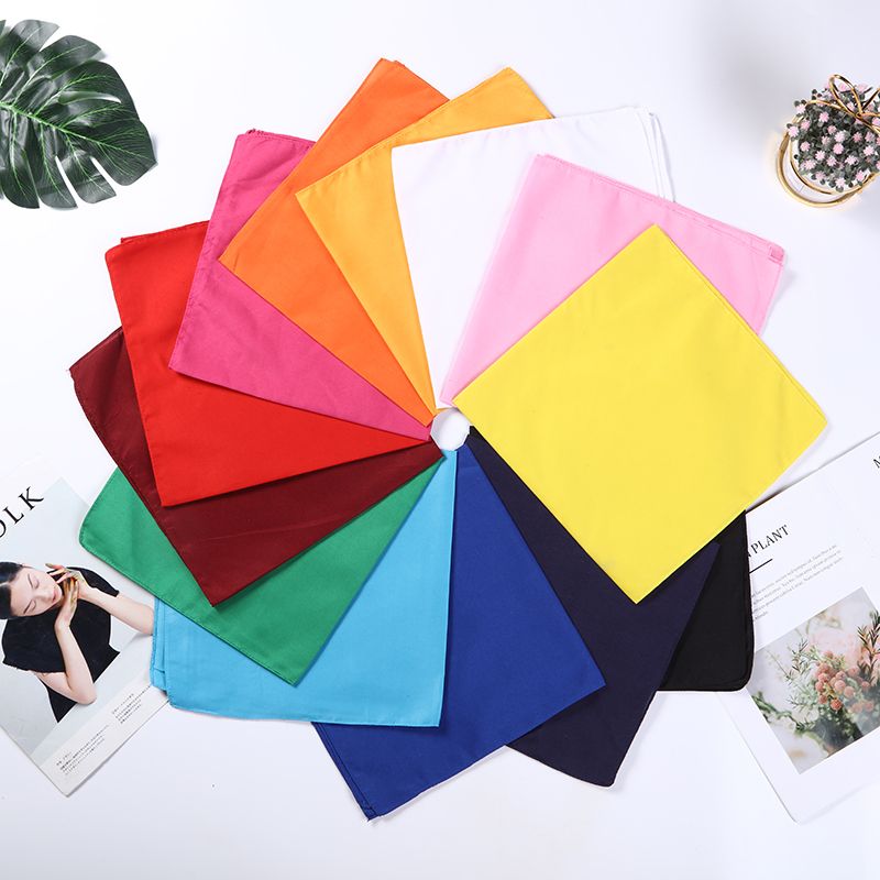 Hao Hao Headscarf Manufacturers Directly For Europe And The United States Men And Women Outdoor Sports Headscarf Hip-Hop Square Wholesale Magic Headscarf Polyester Solid Color Square