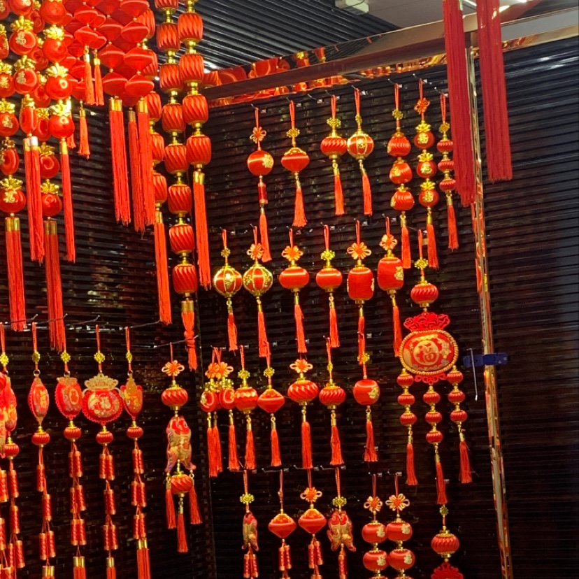 丝光球单个灯笼挂件地摊经济喜庆装饰春节挂件7