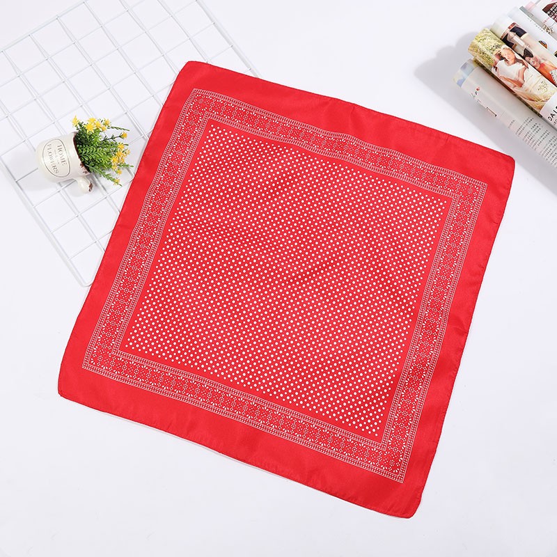 Hao Hao Headscarf Manufacturers Directly For Europe And The United States Men And Women Outdoor Sports Headscarf Hip-Hop Polyester Polka Dot Square Wholesale Magic Headscarf Item Picture