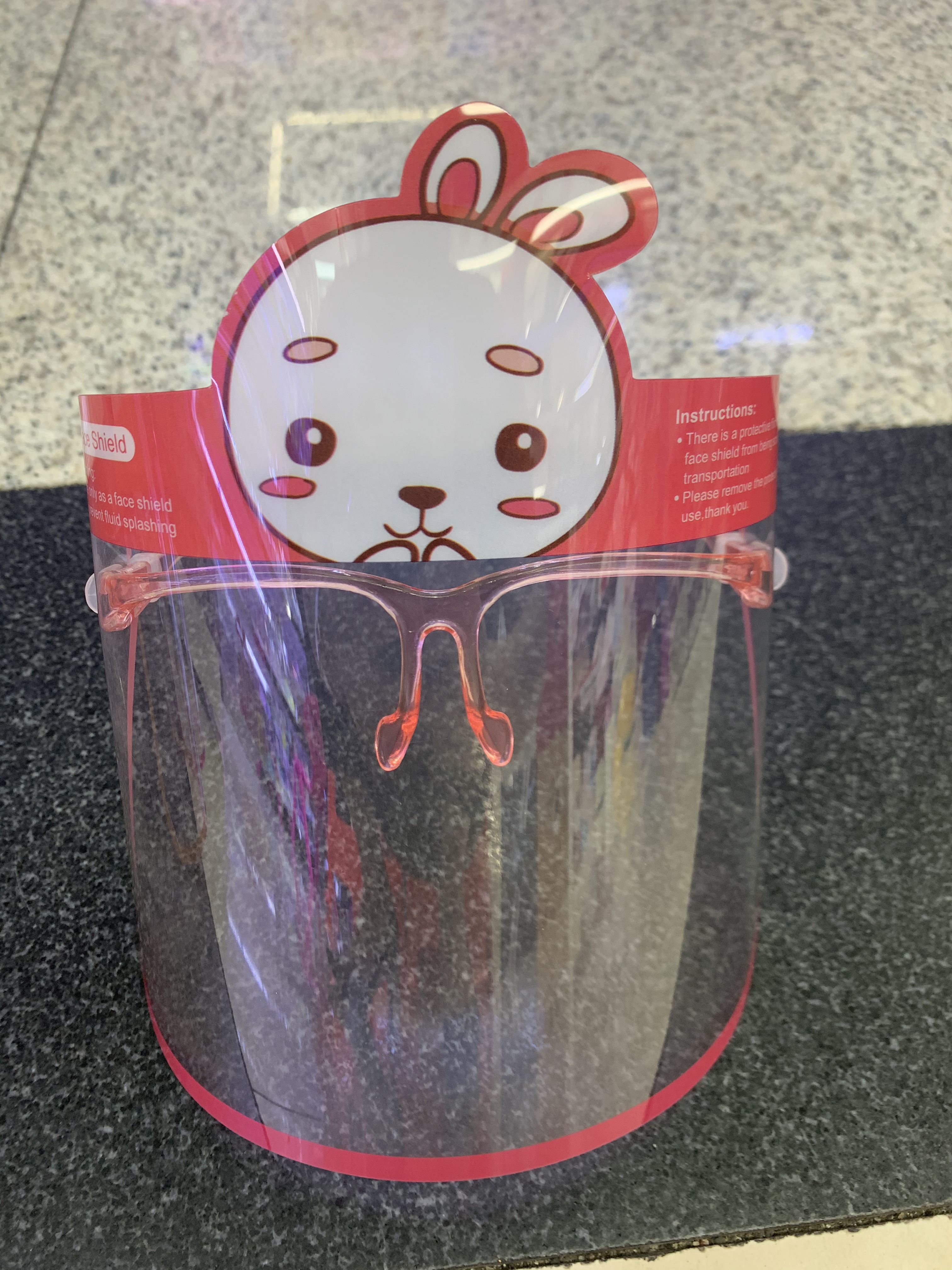 防护面罩实物图