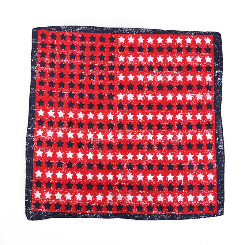 Hao Hao Headscarf Manufacturers Direct For Europe And The United States Men And Women Outdoor Sports Headscarf Hip-Hop Cotton Five-Pointed Star Square Wholesale Magic Headscarf undefined