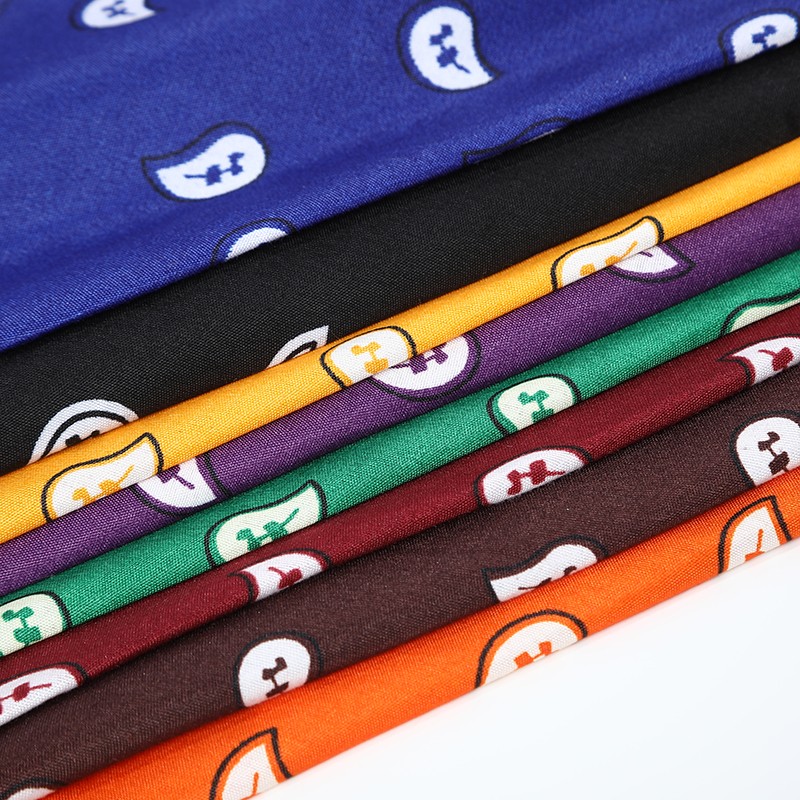 Hao Hao Headscarf Manufacturers Direct Magic Outdoor Sports Square Custom Cashew Flower Riding Mask Paisley Headscarf Spot Polyester Cashew Flower Square Specification drawing