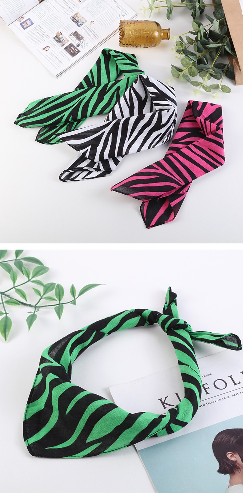 Hao Hao Headscarf Manufacturers Direct For Outdoor Sports Headscarf Hip-Hop Cotton Headscarf Wholesale Outdoor Riding Headscarf Zebra Print Item Picture
