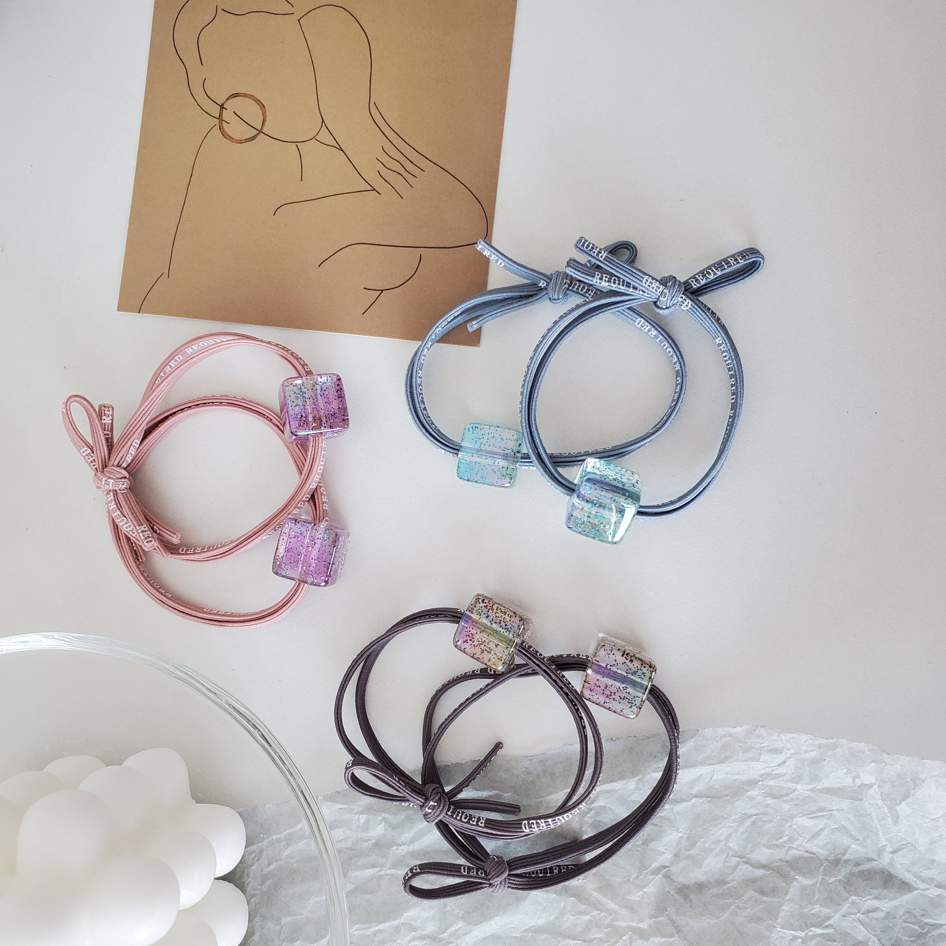 义乌好货热卖爆款INS风韩版热卖少女儿童发圈头发饰品可爱卡通5个一套详情图6