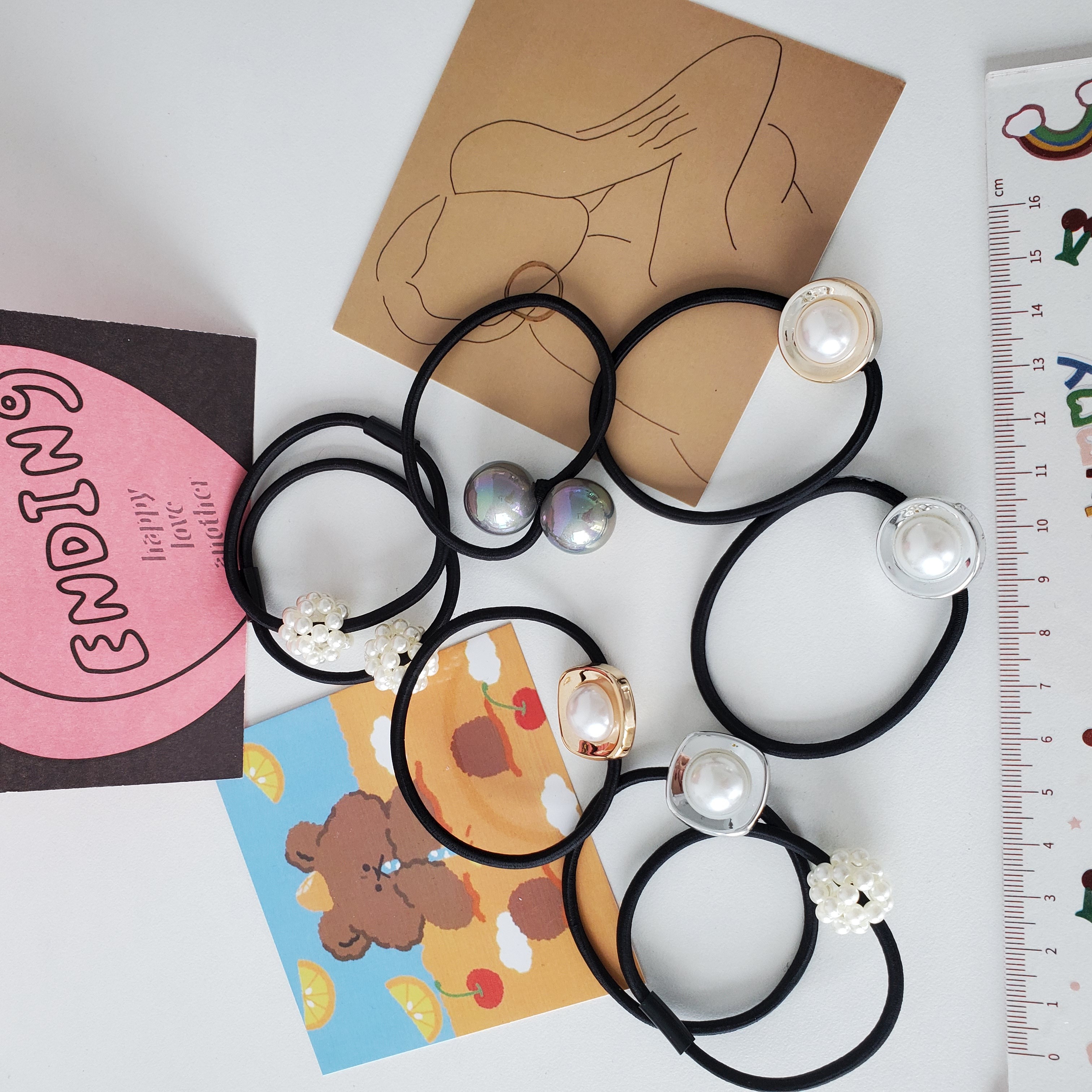 Yiwu's best-selling InS-style Korean-style hair bands and hair accessories for girls and children are sold directly by the manufacturer. A set of 6 pieces detail image 2