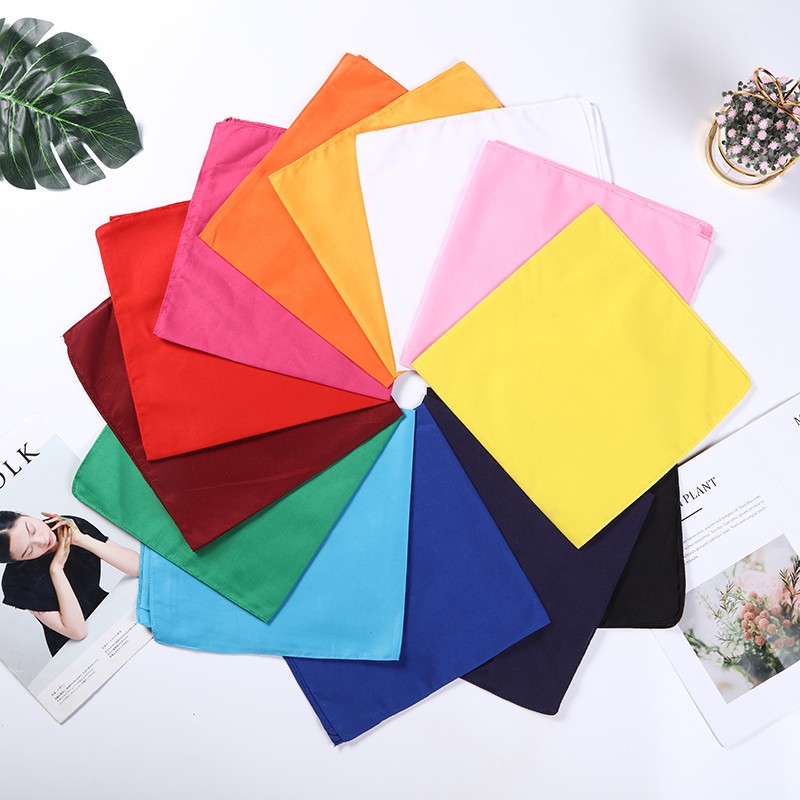 Hao Hao Headscarf Manufacturers Directly For Europe And The United States Men And Women Outdoor Sports Headscarf Hip-Hop Square Wholesale Magic Headscarf Polyester Solid Color Square details Picture