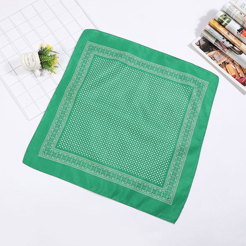 Hao Hao Headscarf Manufacturers Directly For Europe And The United States Men And Women Outdoor Sports Headscarf Hip-Hop Polyester Polka Dot Square Wholesale Magic Headscarf undefined