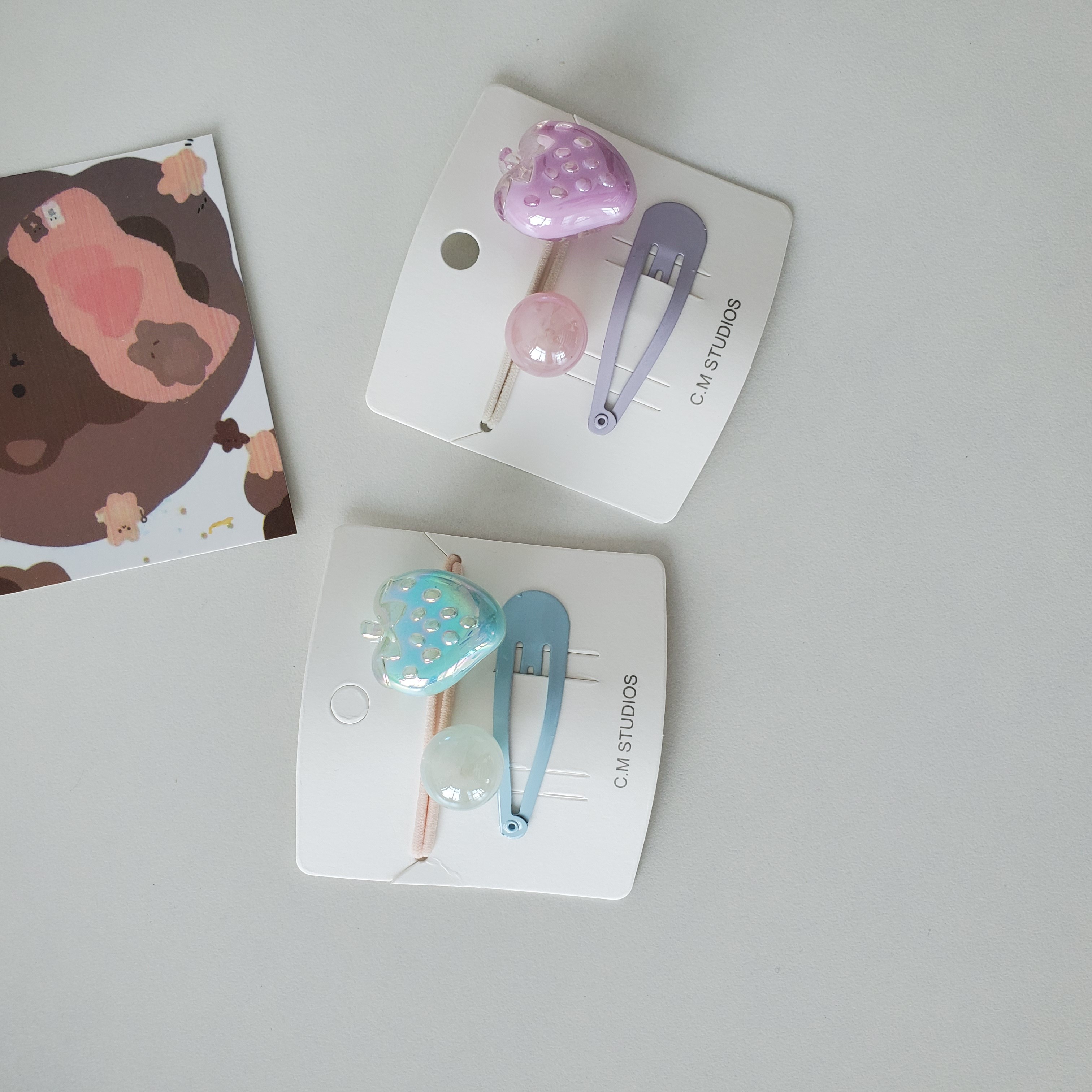 Yiwu's best-selling InS-style Korean-style hair bands and hair accessories are sold directly by the manufacturer. 2 cards detail image 7
