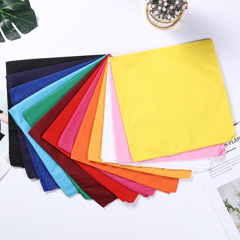 Hao Hao Headscarf Manufacturers Directly For Europe And The United States Men And Women Outdoor Sports Headscarf Hip-Hop Square Wholesale Magic Headscarf Polyester Solid Color Square full figure