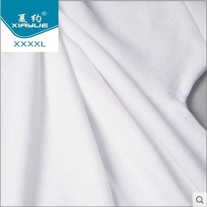 厂家直销夏约牌200克白色精梳棉圆领短袖男女T恤文化衫细节图