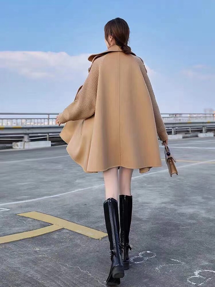 欧版大牌双面羊绒细节图