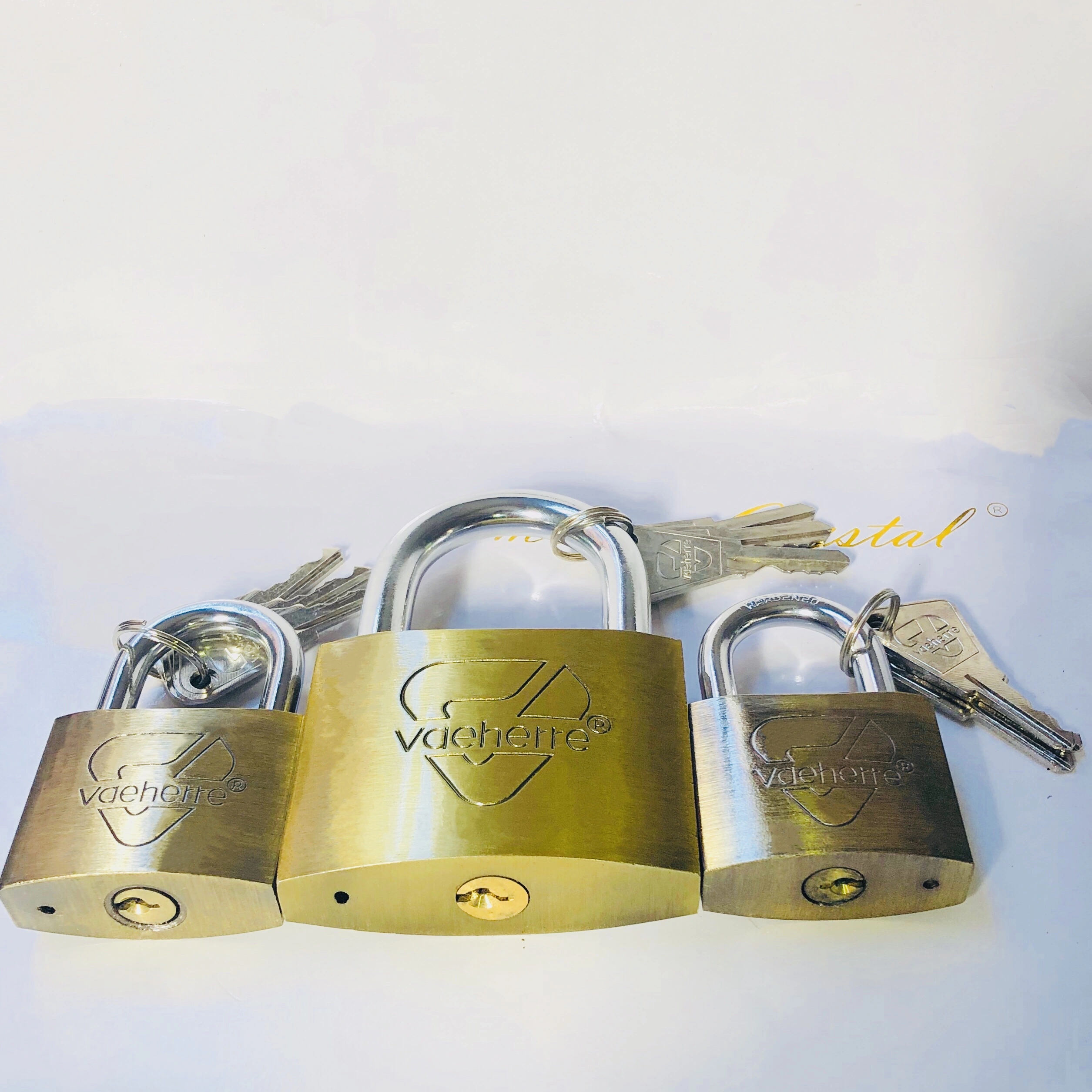 Vaeherre bronze iron padlock detail image 2