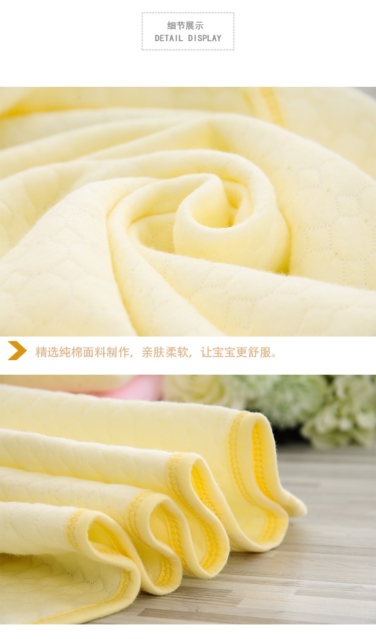 小熊绣花宝宝保暖棉抱毯新生儿纯棉盖毯儿童抱被婴儿包被详情图7