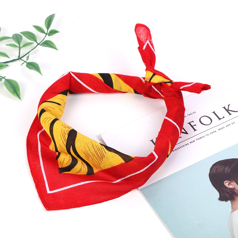 Hao Hao Headscarf Manufacturers Directly For Europe And The United States Outdoor Sports Headscarf Hip-Hop Square Wholesale Magic Cotton Animal Pattern Headscarf Application Scenario