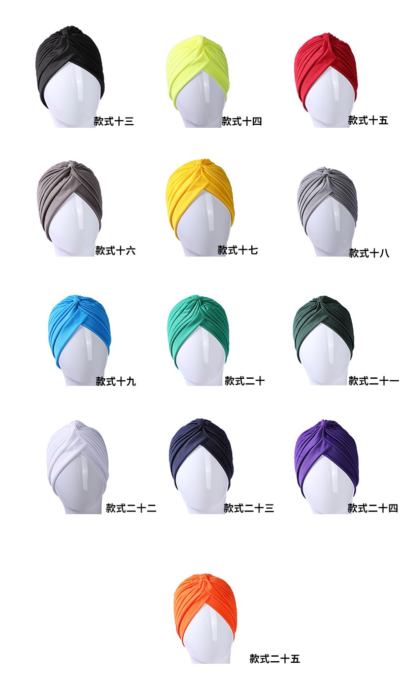 Hao Hao Headscarf Manufacturers Direct Indian Hat Headscarf Hat Aliexpress Foreign Trade Milk Silk Hat Sports Casual Hat Yoga Hat details Picture