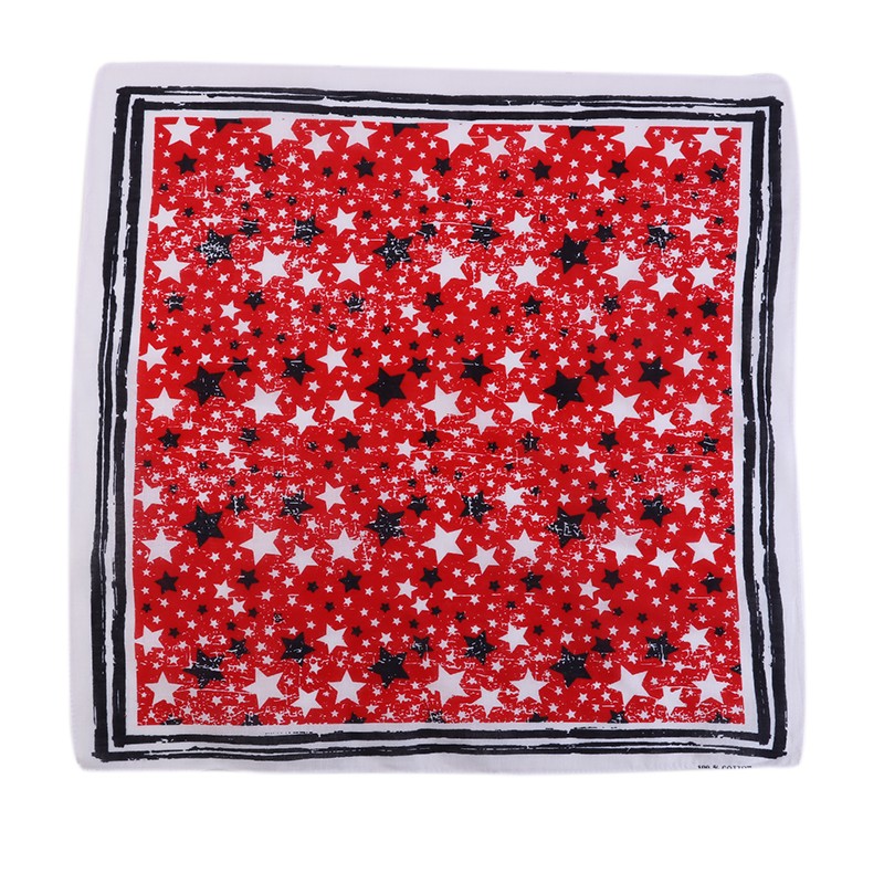 Hao Hao Headscarf Manufacturers Direct For Europe And The United States Men And Women Outdoor Sports Headscarf Hip-Hop Cotton Five-Pointed Star Square Wholesale Magic Headscarf undefined