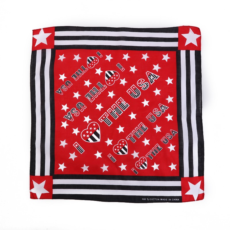 Hao Hao Headscarf Manufacturers Direct For Europe And The United States Men And Women Outdoor Sports Headscarf Hip-Hop Cotton Five-Pointed Star Square Wholesale Magic Headscarf undefined