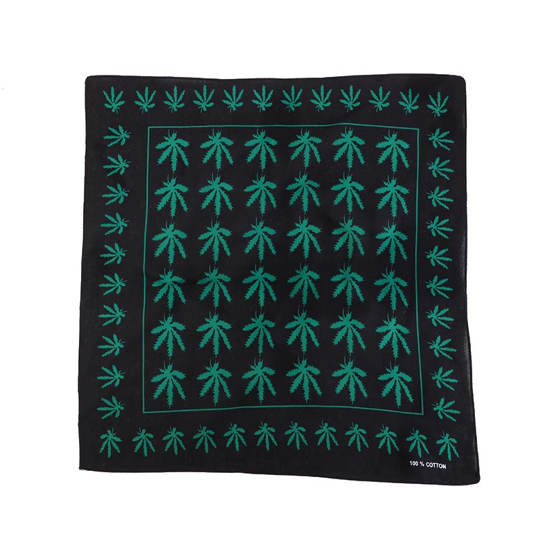 Hao Hao Headscarf Manufacturers Directly For Europe And The United States Men And Women Outdoor Sports Headscarf Hip-Hop Hip-Hop Cotton Maple Leaf Square Wholesale Magic Headscarf undefined