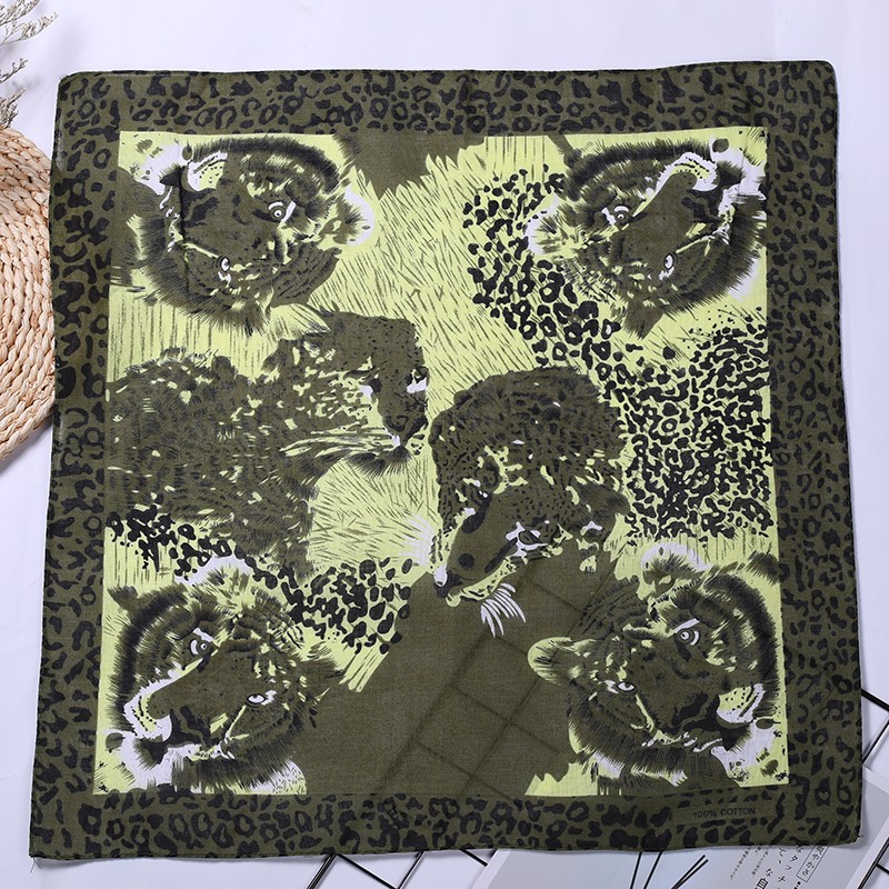 Hao Hao Headscarf Manufacturers Directly For Europe And The United States Outdoor Sports Headscarf Hip-Hop Square Wholesale Magic Cotton Animal Pattern Headscarf undefined