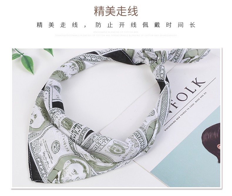 Hao Hao Headscarf Manufacturers Direct For Europe And The United States Men And Women Outdoor Sports Headscarf Hip Hop Cotton Dollar Square Wholesale Magic Headscarf undefined