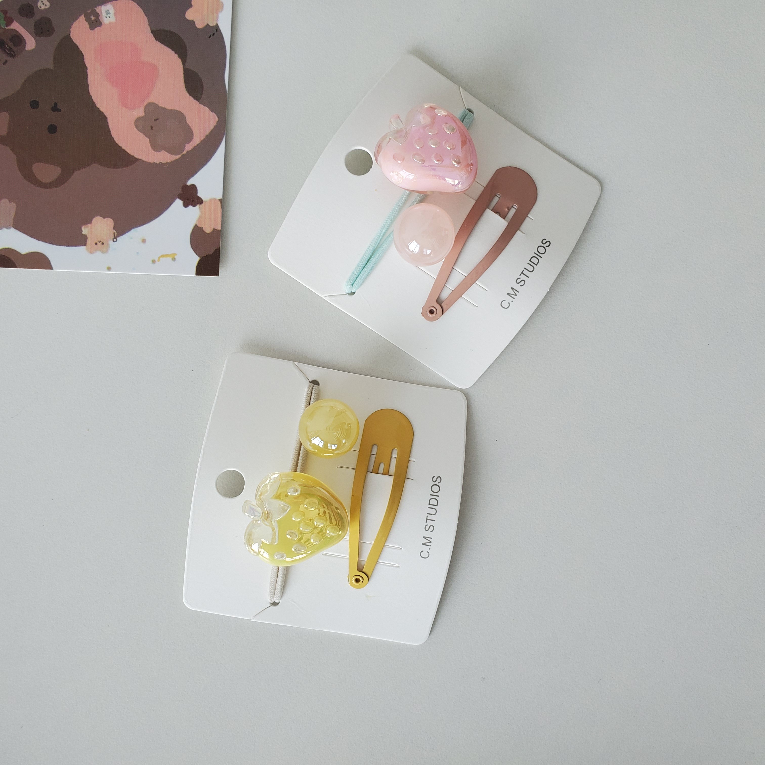 Yiwu's best-selling InS-style Korean-style hair bands and hair accessories are sold directly by the manufacturer. 2 cards detail image 6