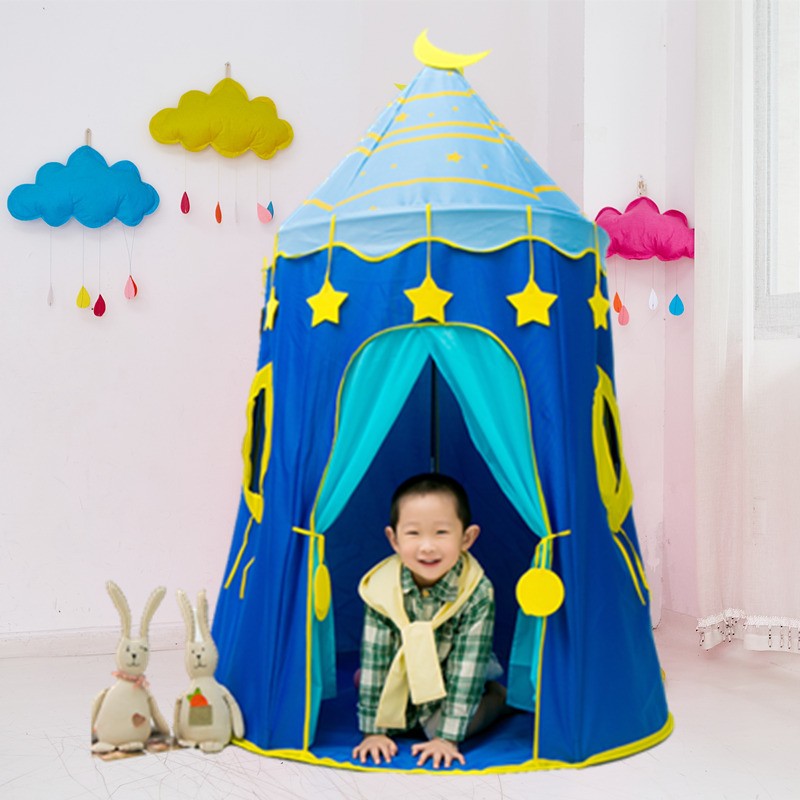 Factory direct sales of children's tents, boys' and girls' starry sky game houses, prince and princess tents, yurts detail image 2