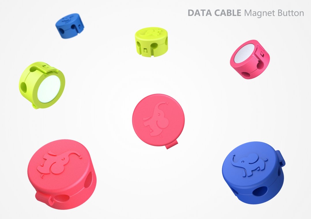 线上线下爆款数据线耳机线磁吸理线器高品质大象标无痕胶详情图2