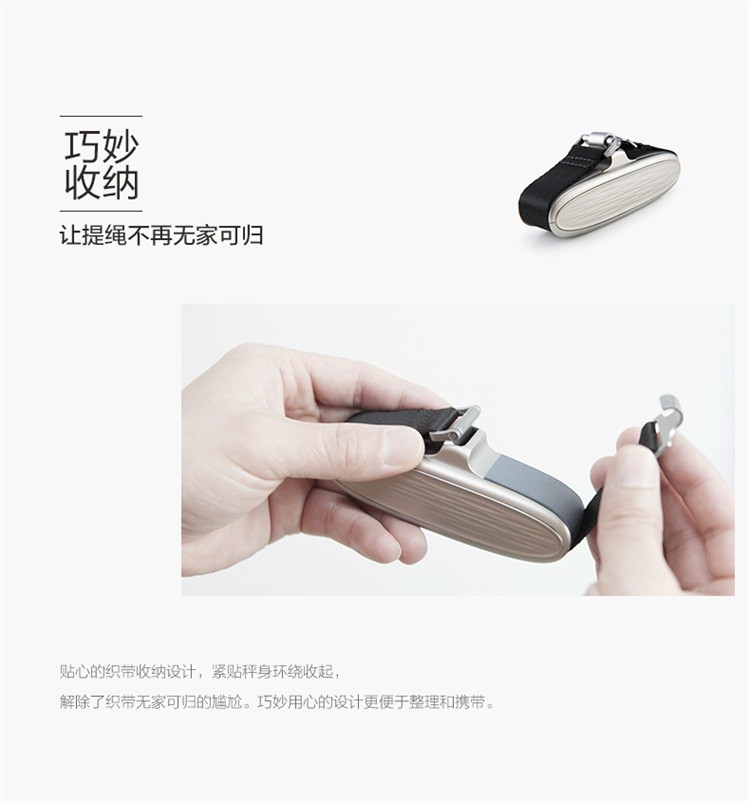 14192-733E Amazon best-selling high-end 50KG portable hand-held scale with luminous function, luggage scale, express electronic scale, export for foreign trade detail image 2