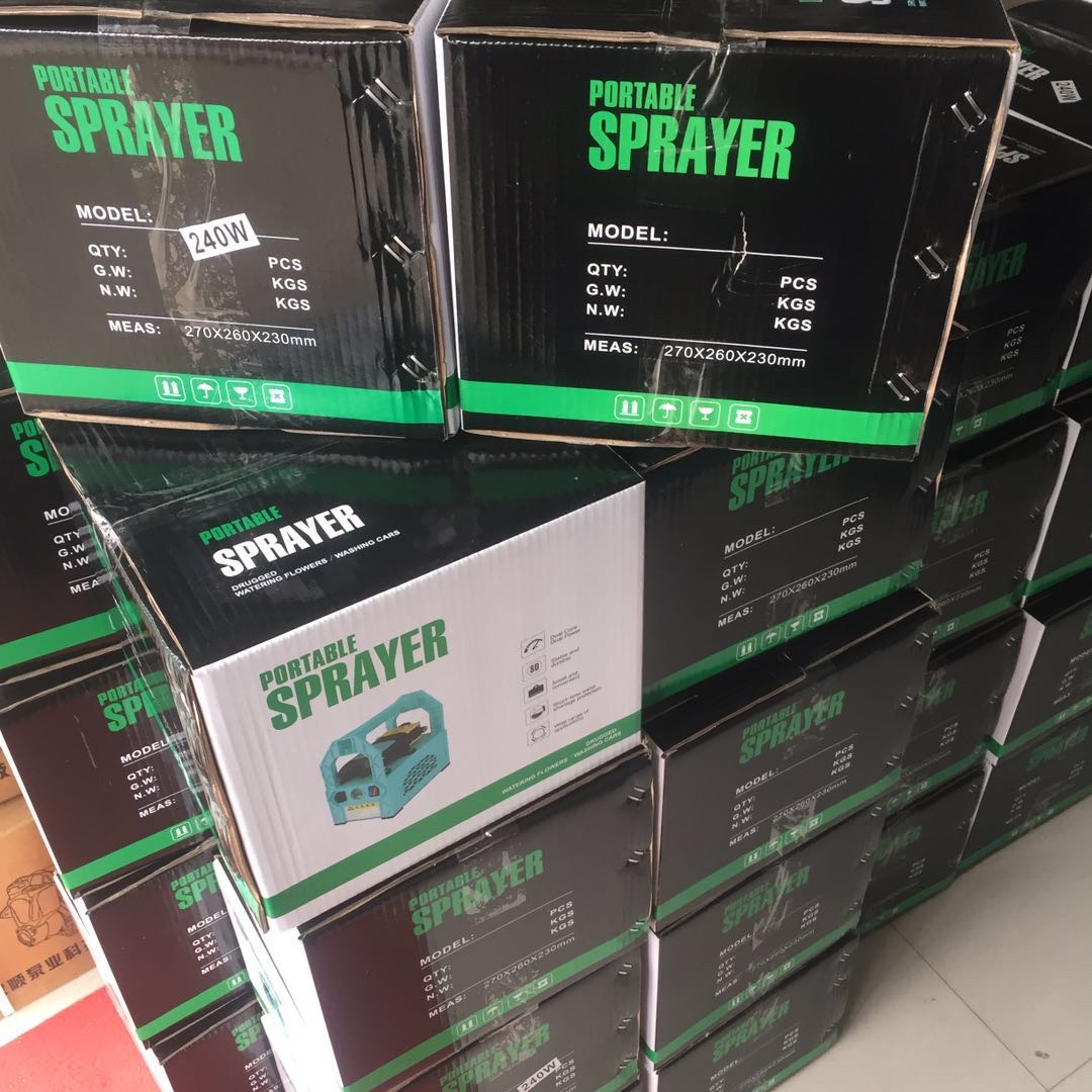 Portable battery-powered water pump 240W Specification image