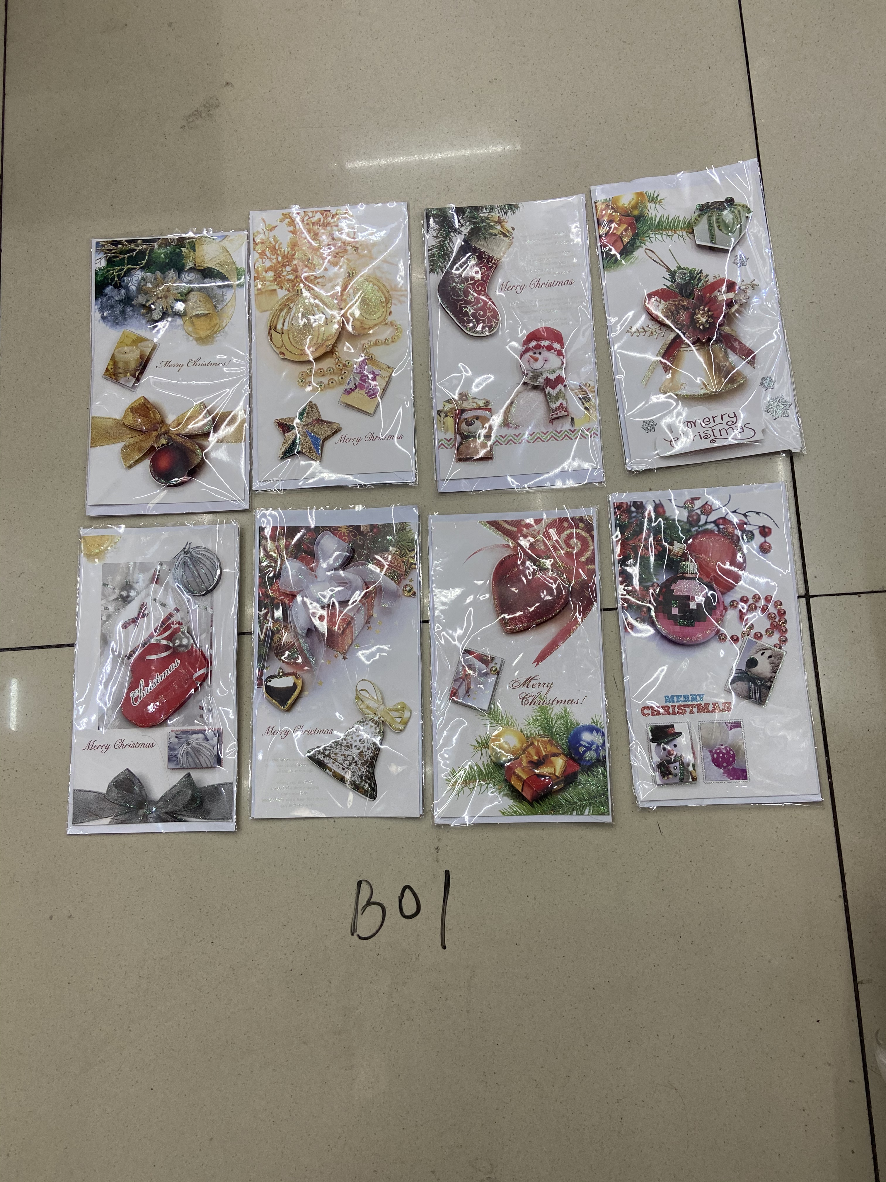 圣诞平卡贺卡批发销售礼品贺卡详情图9