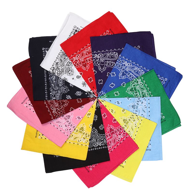 Hao Hao Headscarf Manufacturers Directly For Europe And The United States Men And Women Outdoor Sports Headscarf Hip-Hop Hip-Hop Cotton Double Cashew Nut Square Wholesale Magic Headscarf details Picture