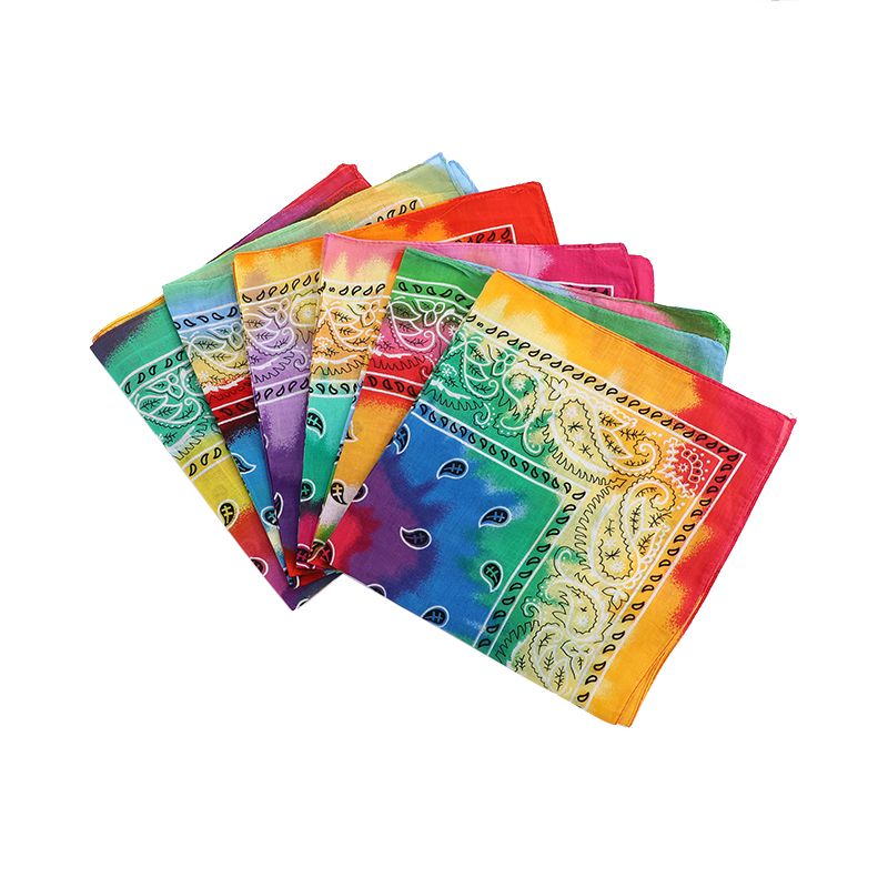 Hao Hao Headscarf Manufacturers Directly For Europe And The United States Men And Women Outdoor Sports Headscarf Street Dance Hip Hop Cotton Ribbon Small Square Wholesale Magic Headscarf details Picture