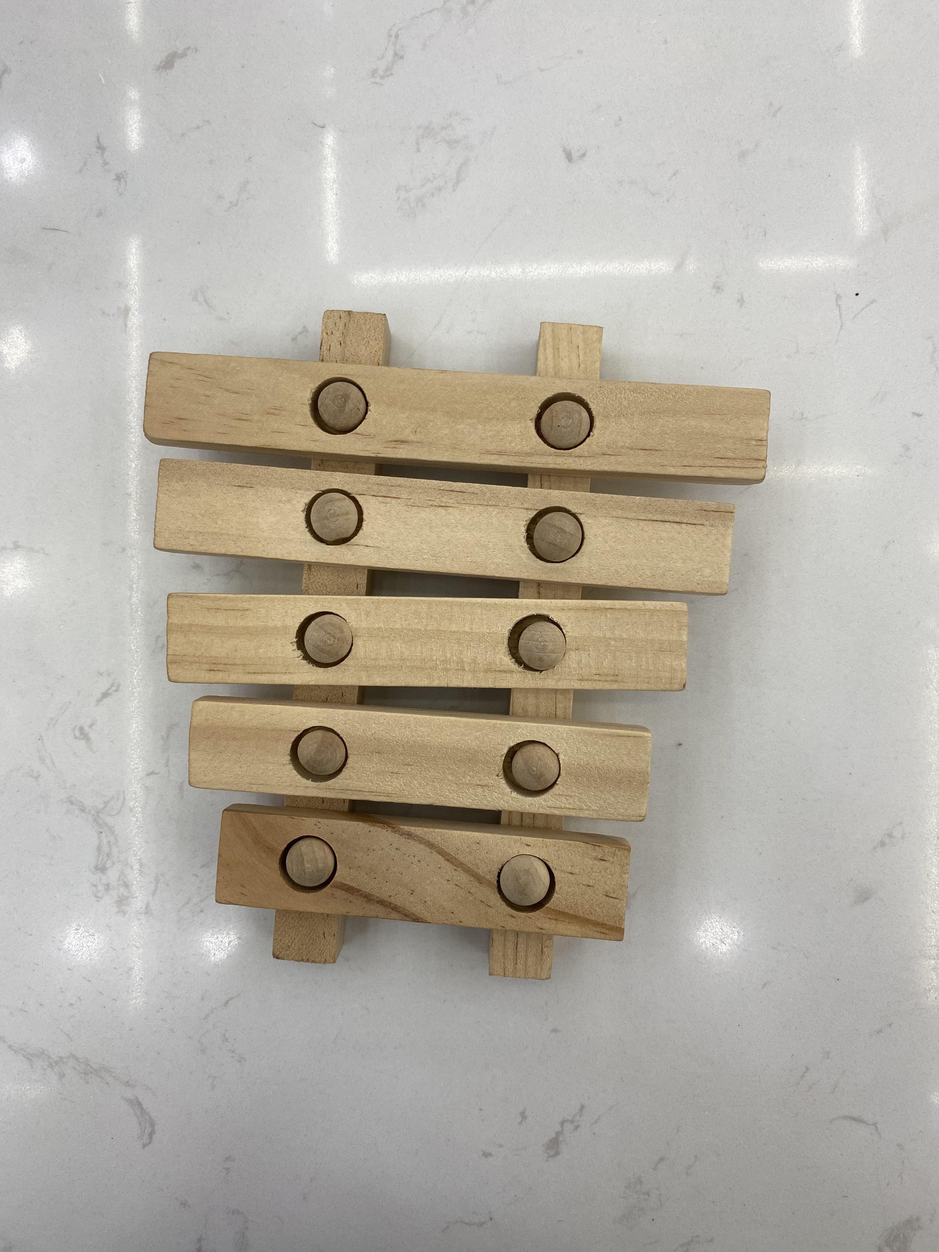 木制白胚桃心相框细节图