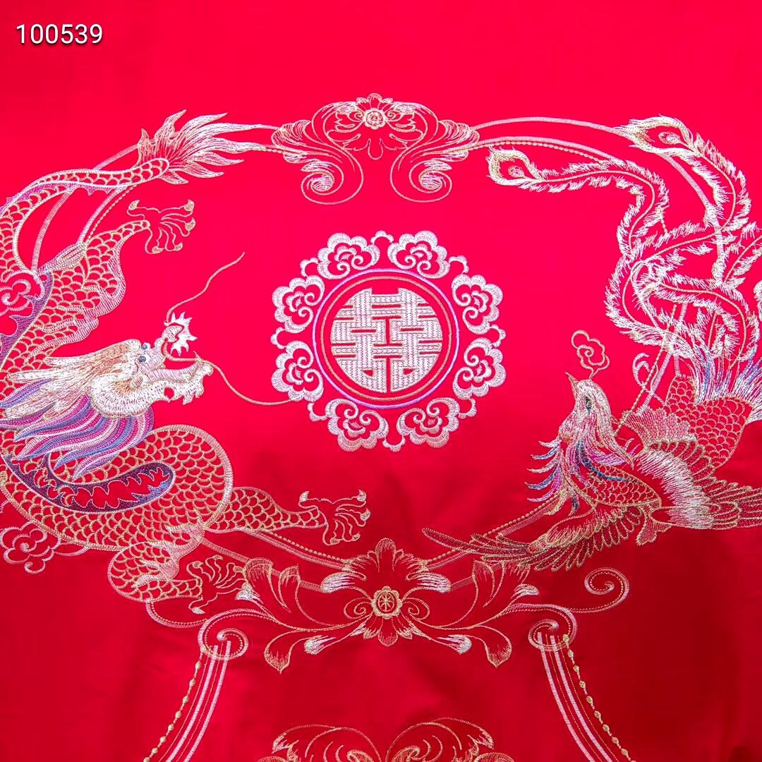 New wedding four-piece set, bright red all-cotton new wedding wedding quilt, over 40 to 80 pieces of pure cotton embroidered bedding (randomly sent), home textiles, duvet covers detail image 4
