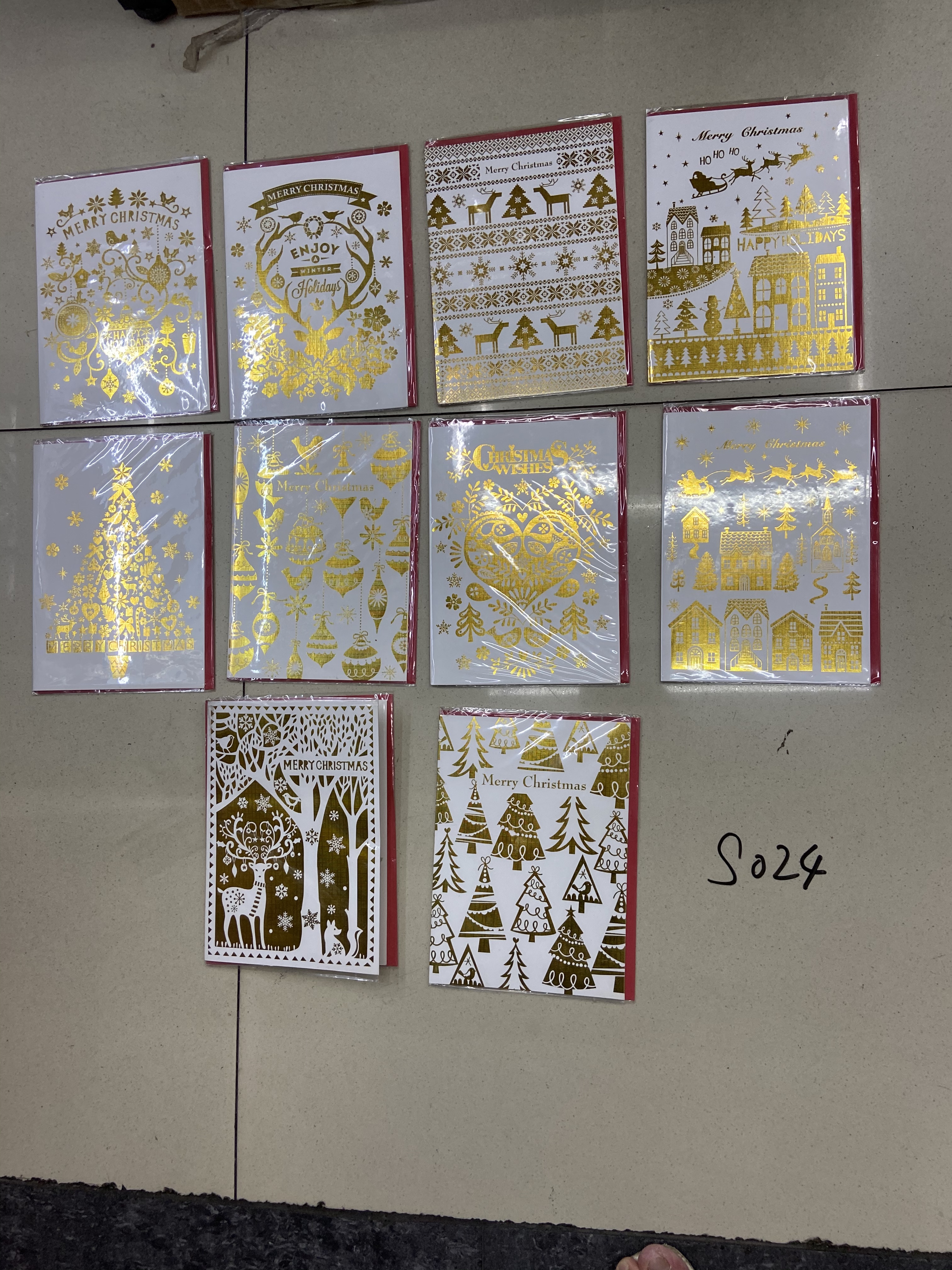 圣诞平卡贺卡批发销售礼品贺卡详情图6