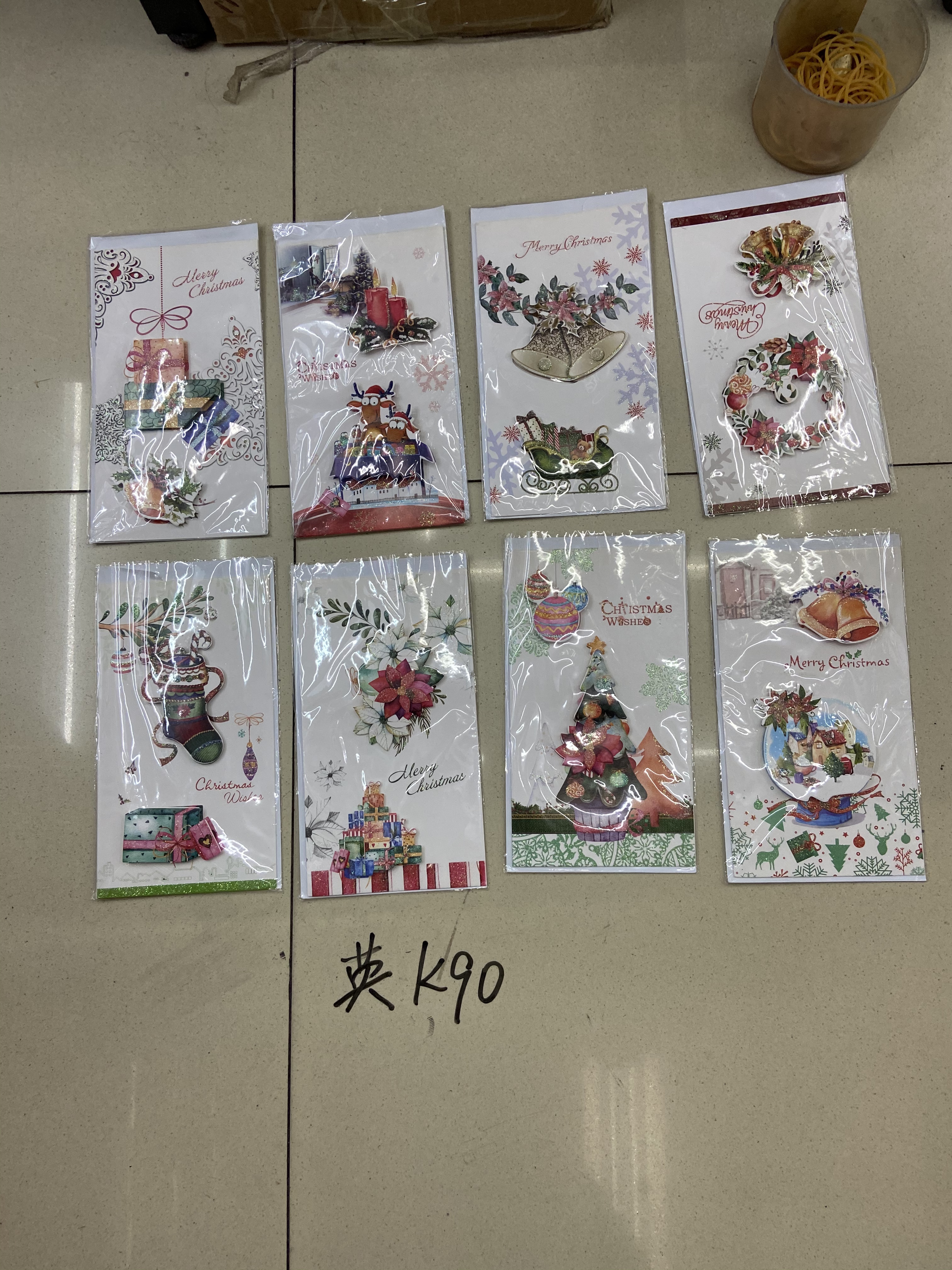 圣诞平卡贺卡批发销售礼品贺卡详情图10