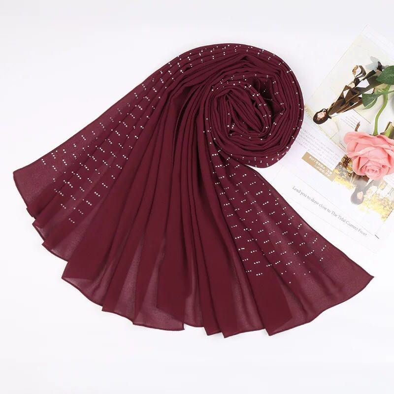Women's Fashion Trend Everything Matching Fine Yarn Bright Woolen Scarf High