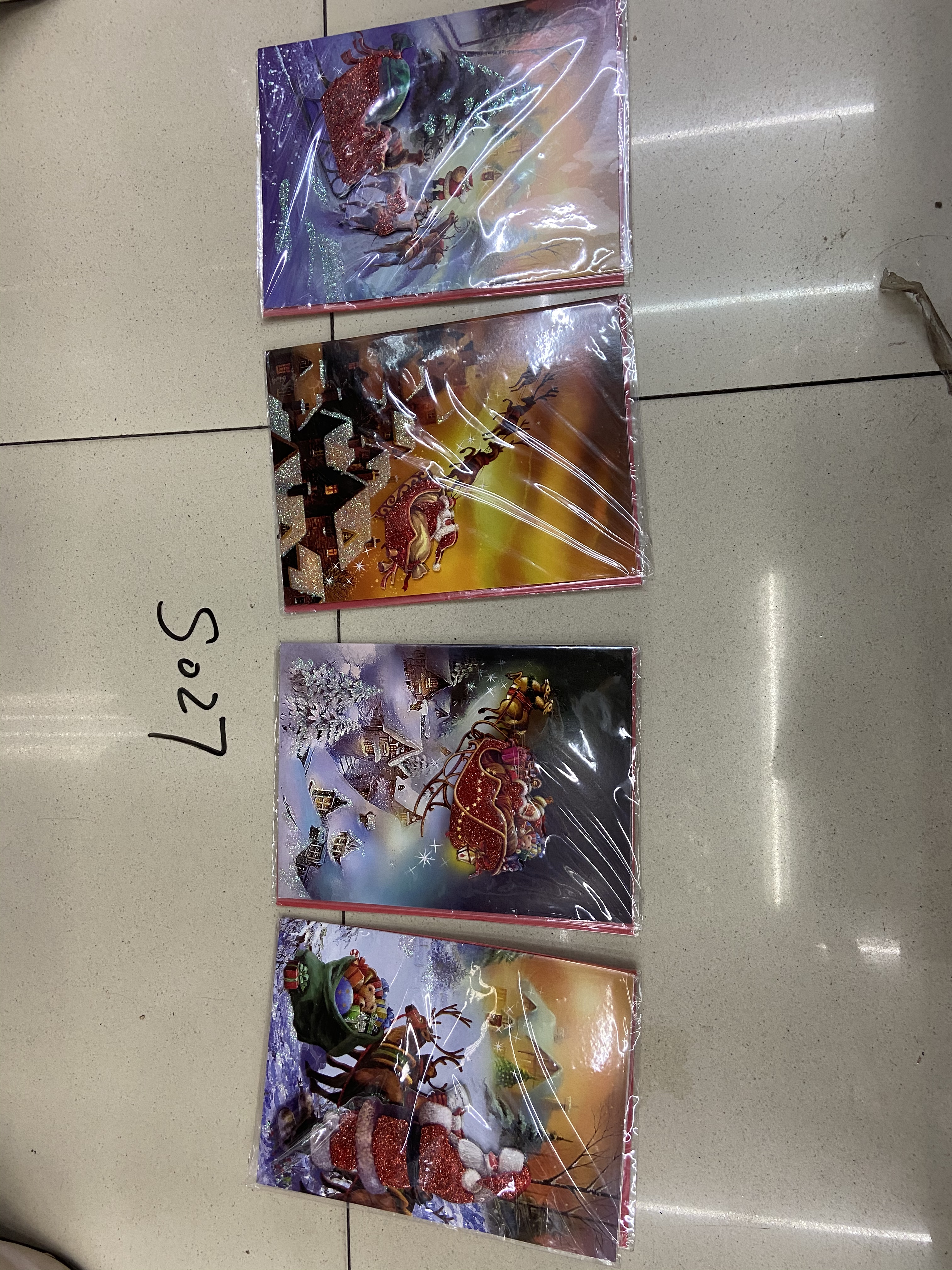 圣诞平卡贺卡批发销售礼品贺卡详情图8