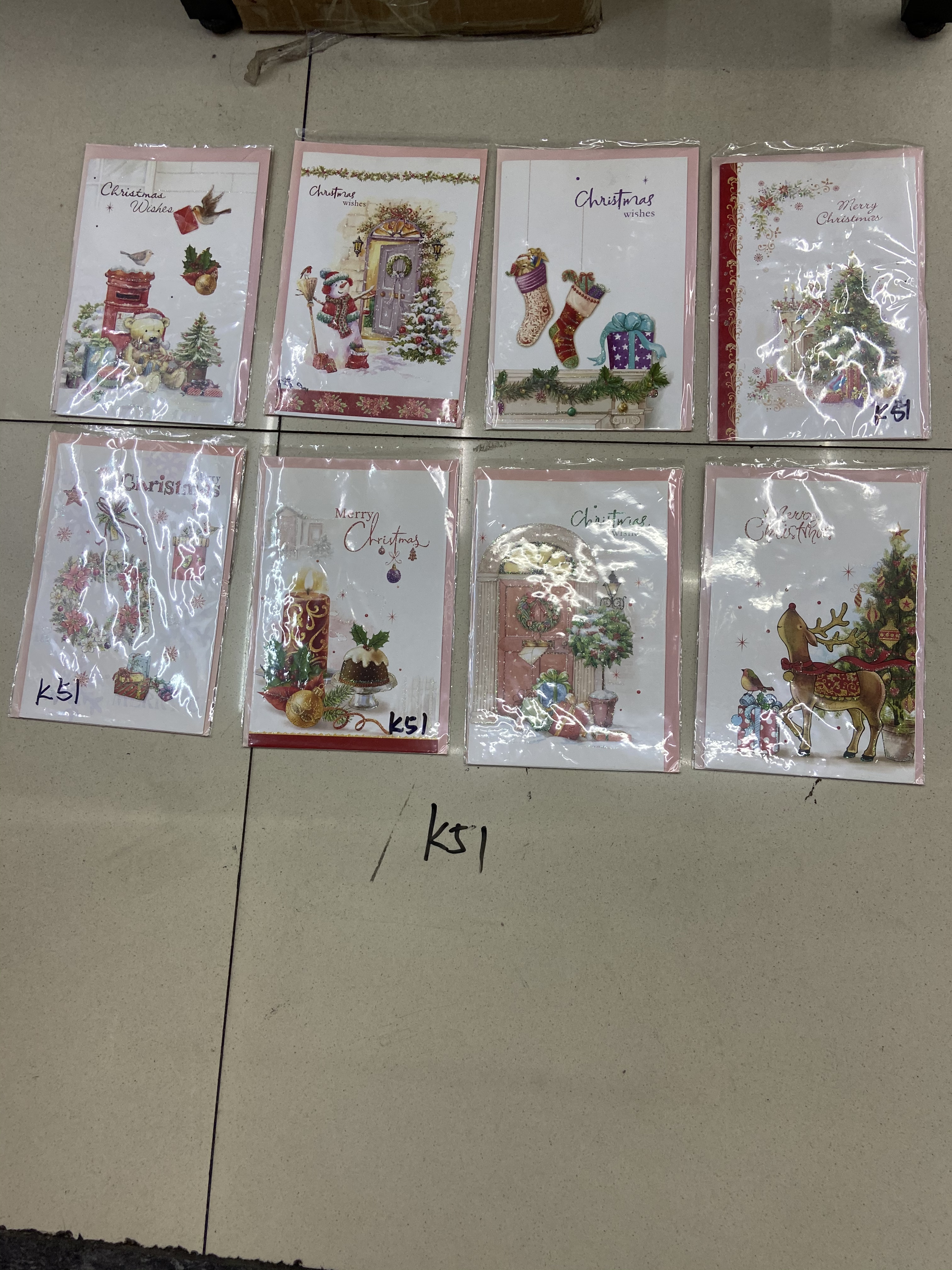 圣诞平卡贺卡批发销售礼品贺卡详情图4