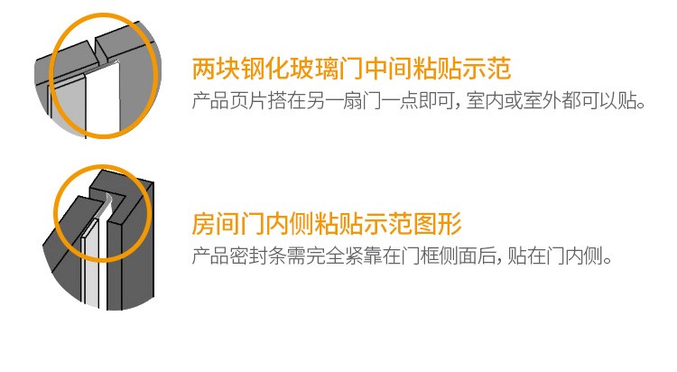 门窗密封条门缝门底防风贴窗户保温保暖玻璃门隔音自粘型防水胶条（35mm）详情图11