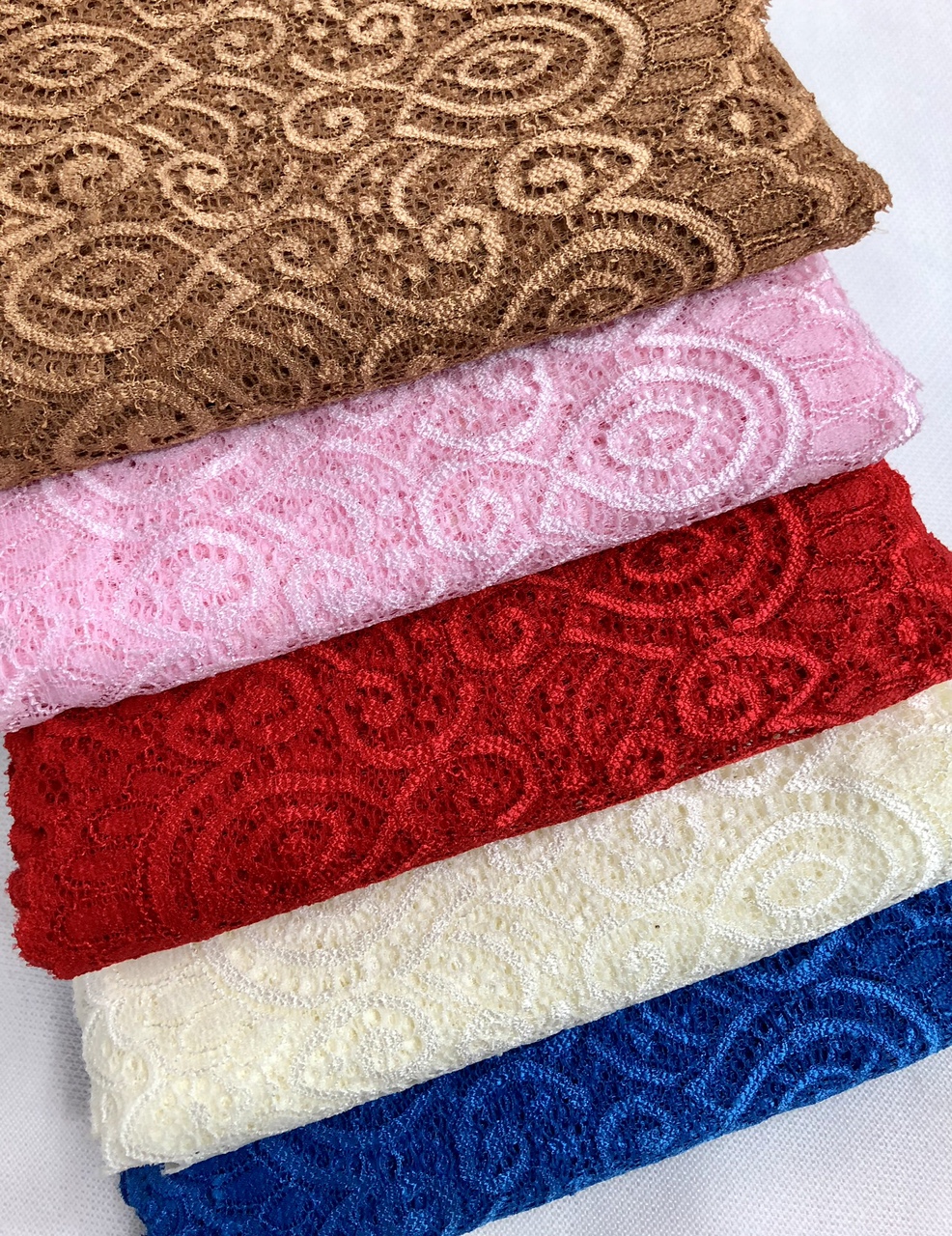 8043# comes with elastic lace, 18 cm wide, and multiple colors in stock