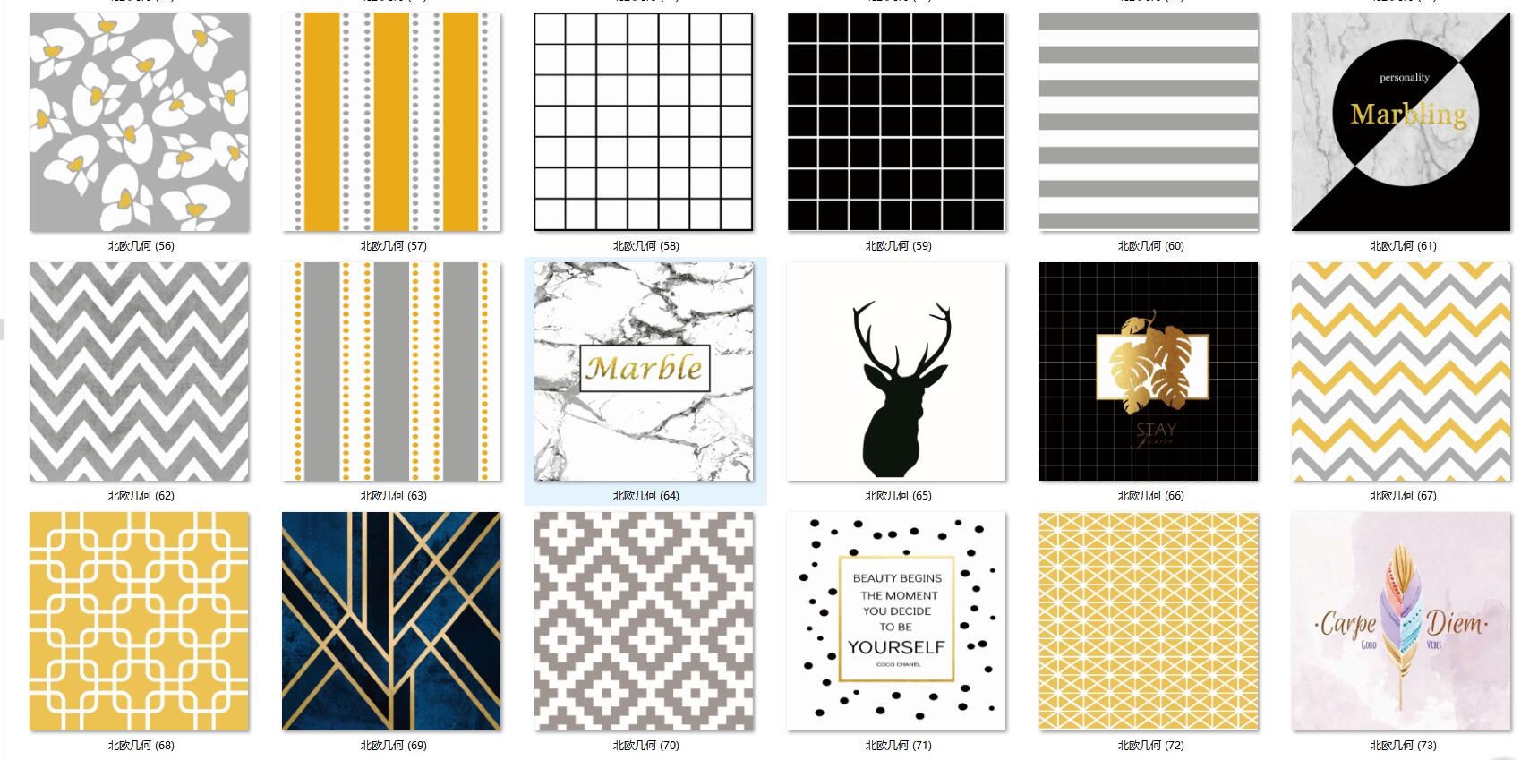 Nordic printed throw pillows details Picture